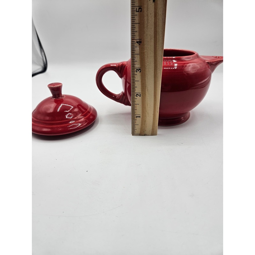 Homer Laughlin Fiestaware Small Teapot & Lid 5 inches 2 Cup Capacity - Picture 9 of 10